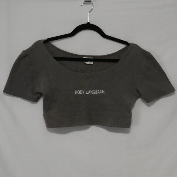 BODY LANGUAGE | medium | Body Language Cropped Top | Made In Canada 🟥🍁🟥 - Picture 1 of 16